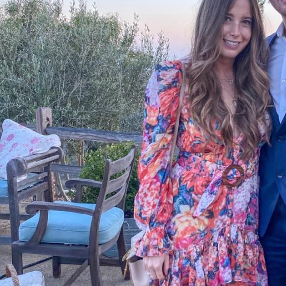 Rococo Sand Floral Maxi Dress - Pink and Orange - Picture 5 of 8